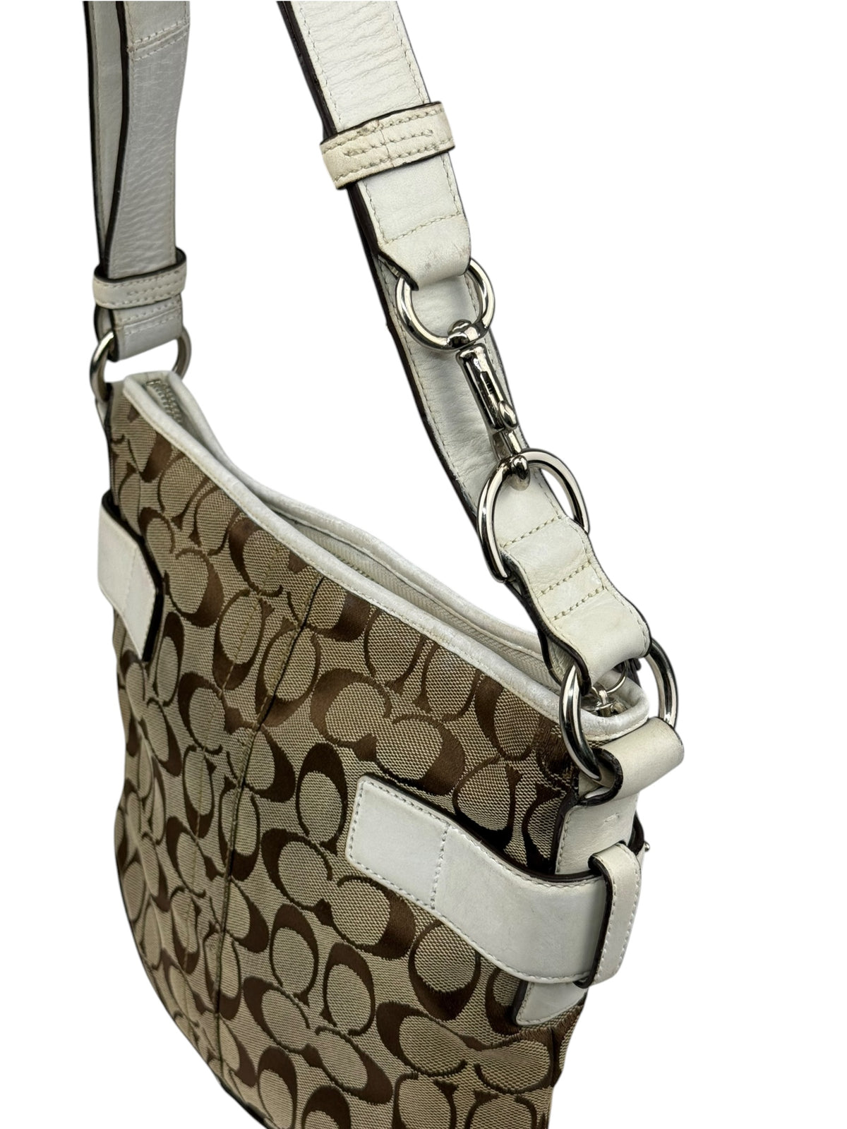 Coach Soho Signature Monogram Schultertasche