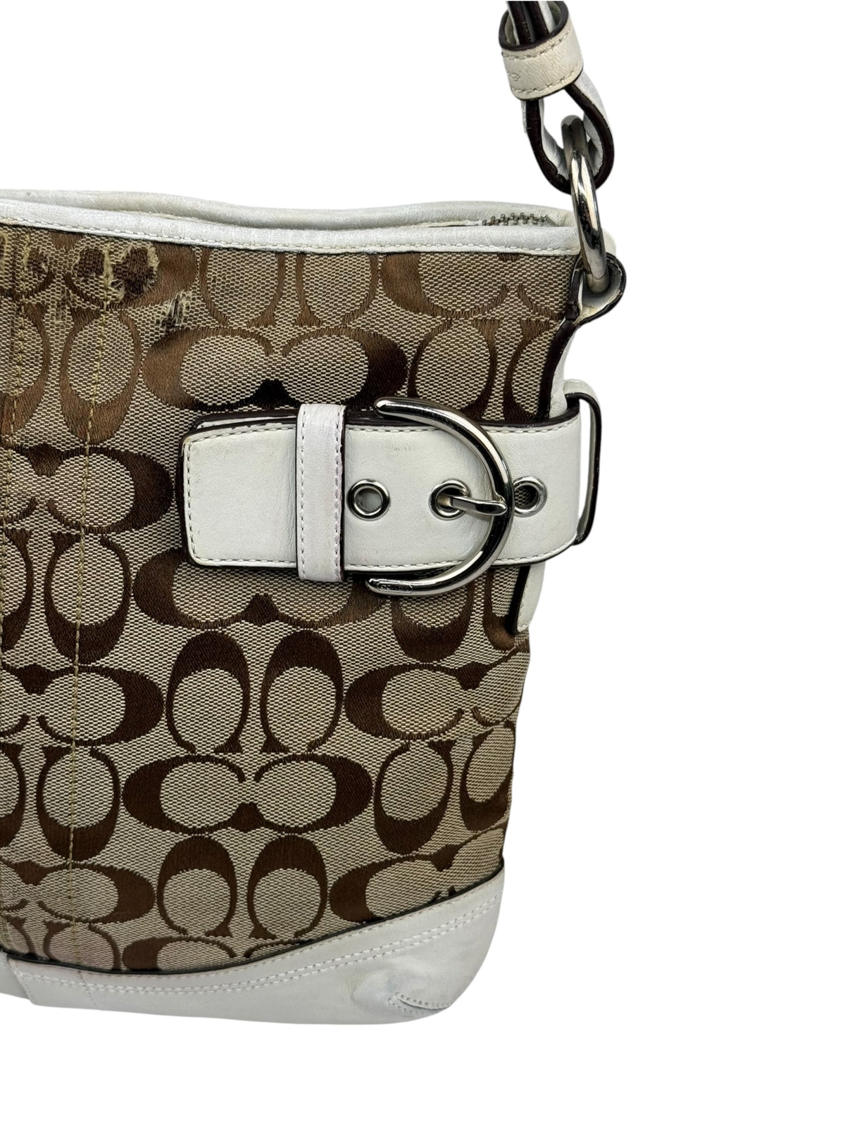 Coach Soho Signature Monogram Schultertasche