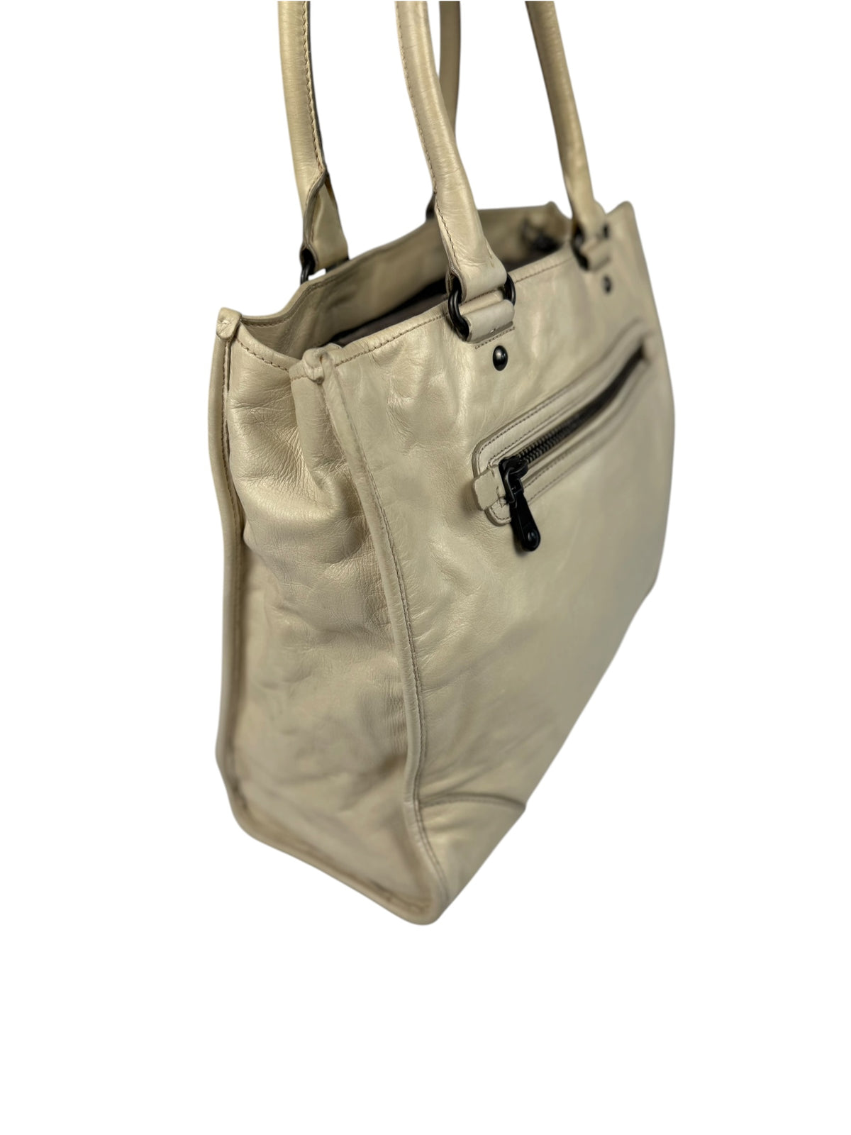 Miu Miu Leder Handtasche Creme