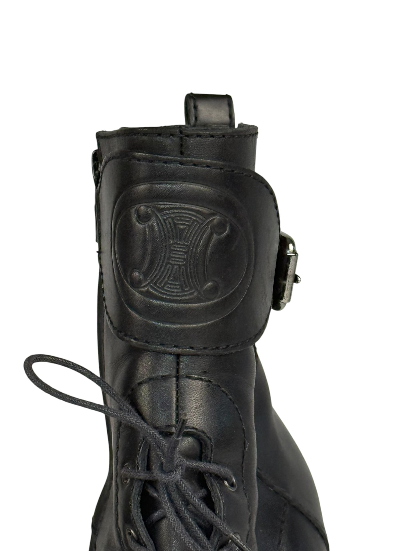 Celine Paris Lace Up Boots