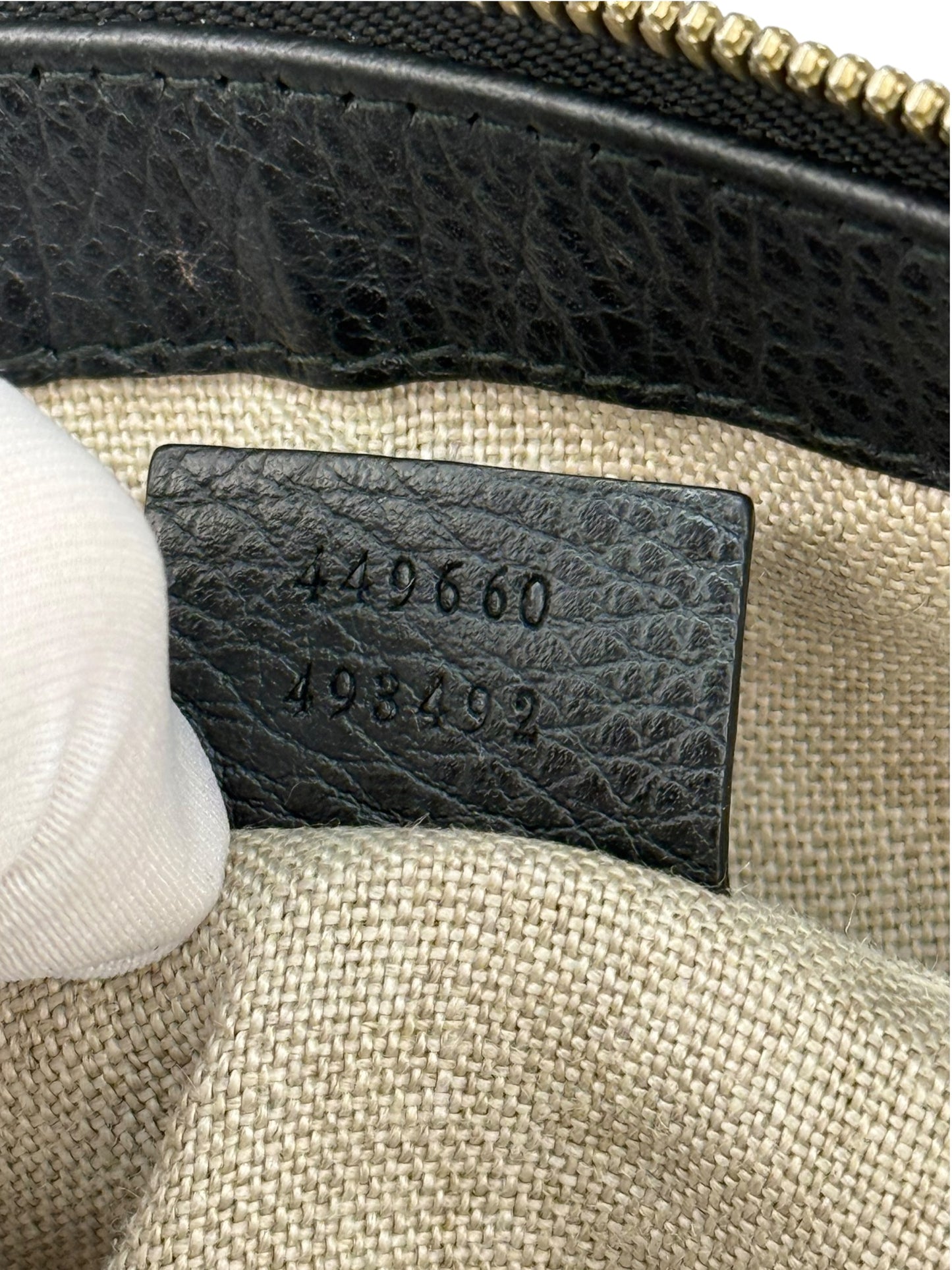 Gucci schoudertas GG leer handtas