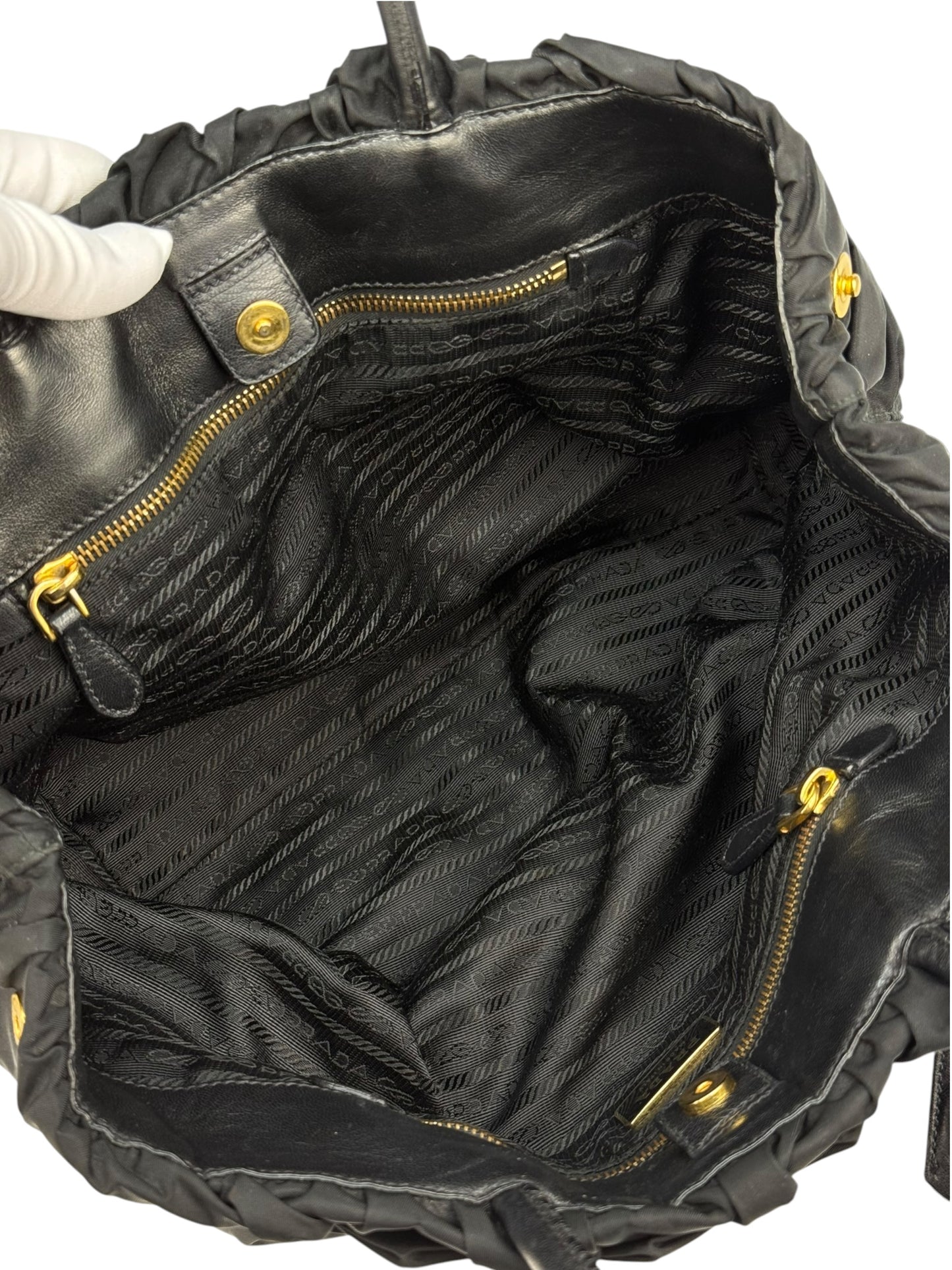 Prada Milano Tessuto Fiocco Tasche