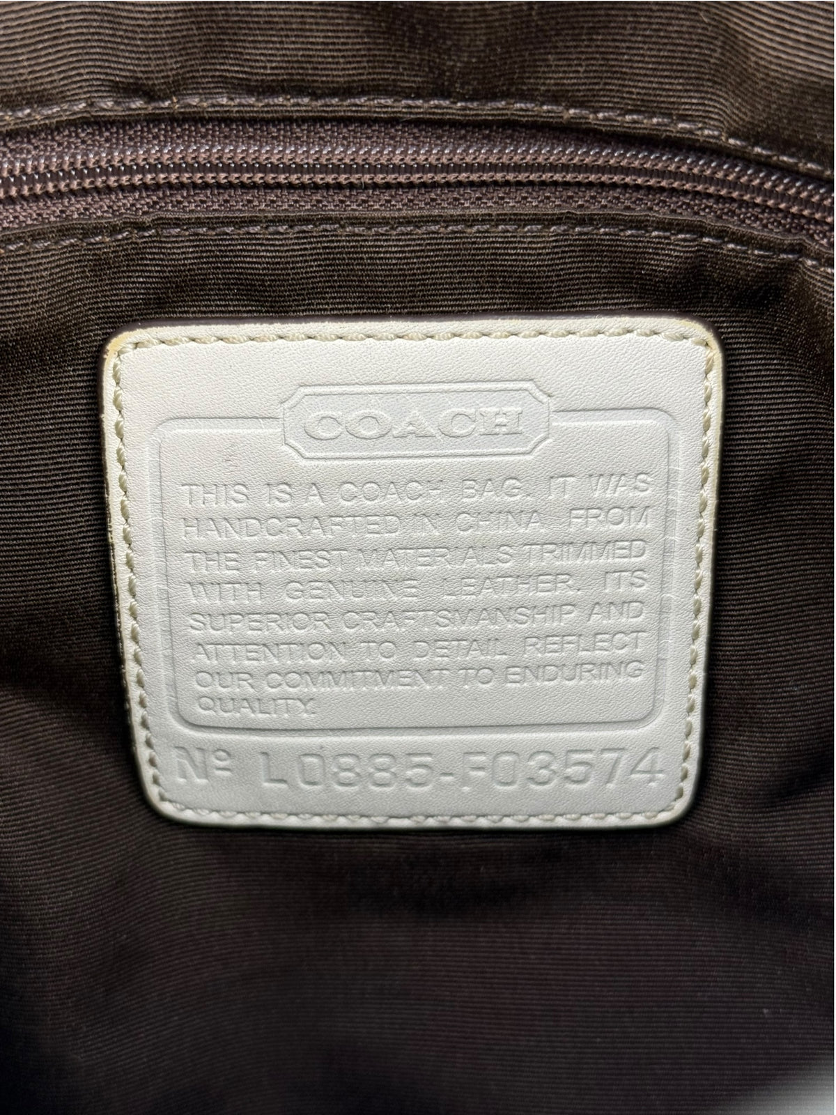 Coach Soho Signature Monogram Schultertasche