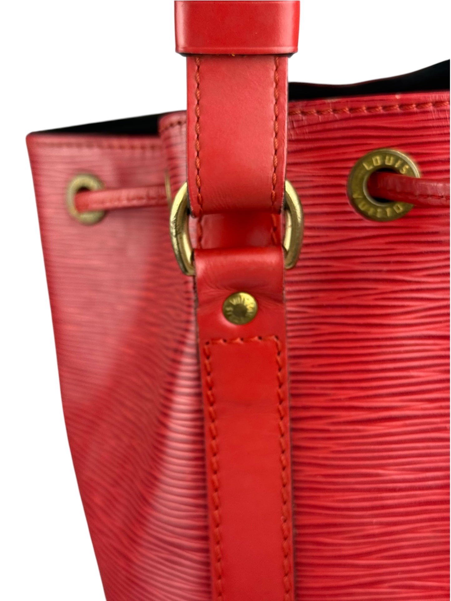 Louis Vuitton Noé Grande Epi Leder Rot Handtasche