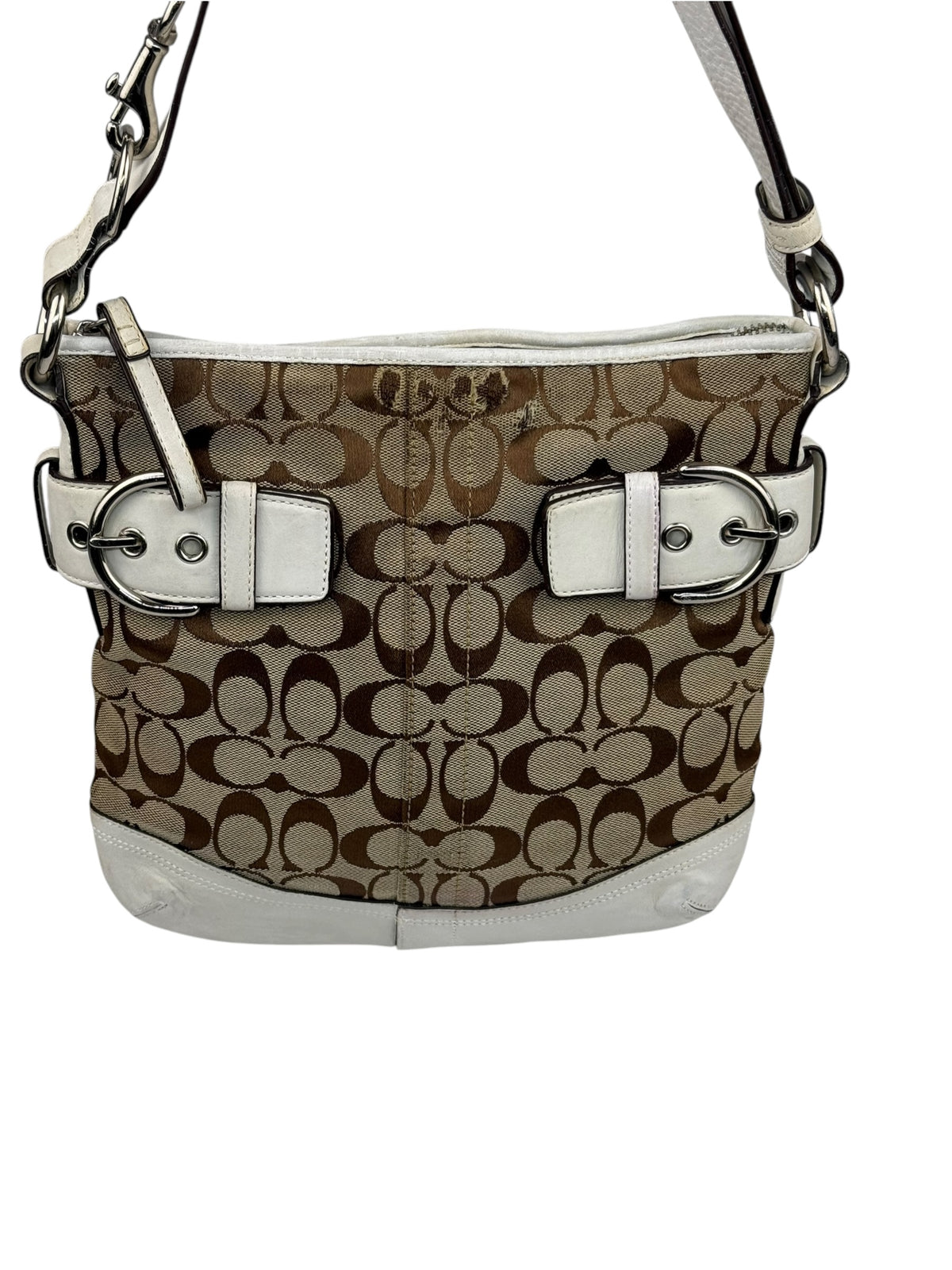 Coach Soho Signature Monogram Schultertasche