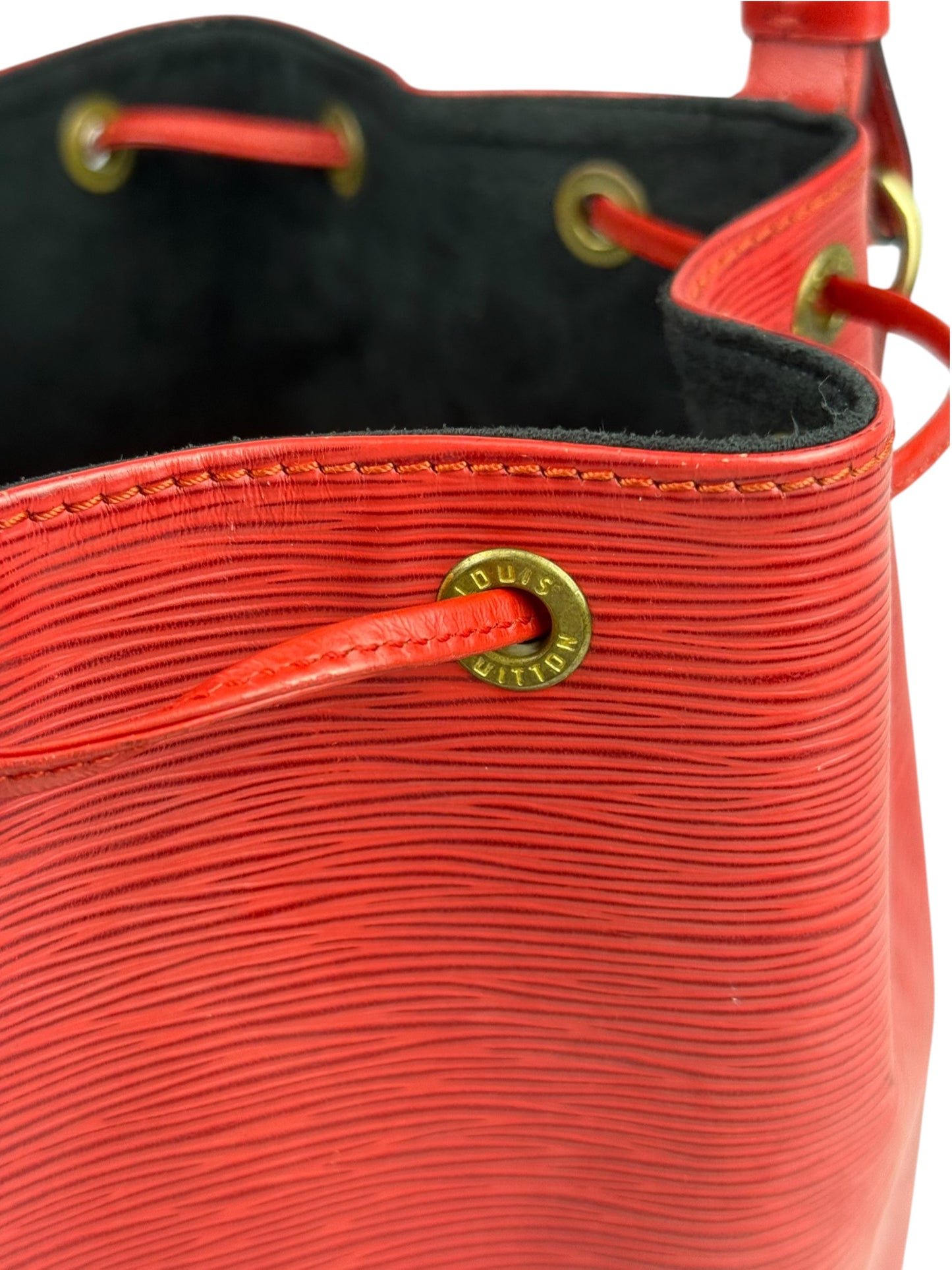 Louis Vuitton Noé Grande Epi Leder Rot Handtasche