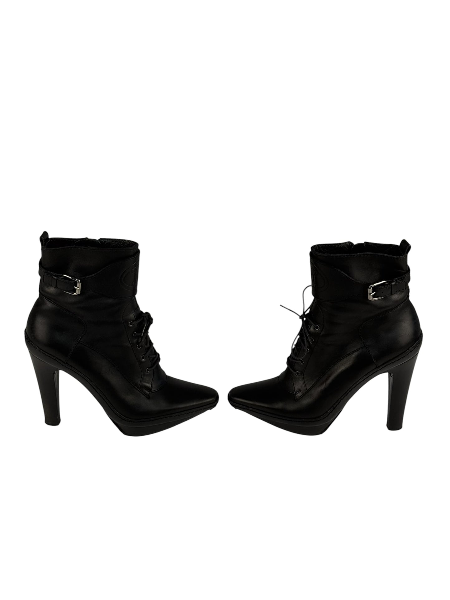 Celine Paris Lace Up Boots