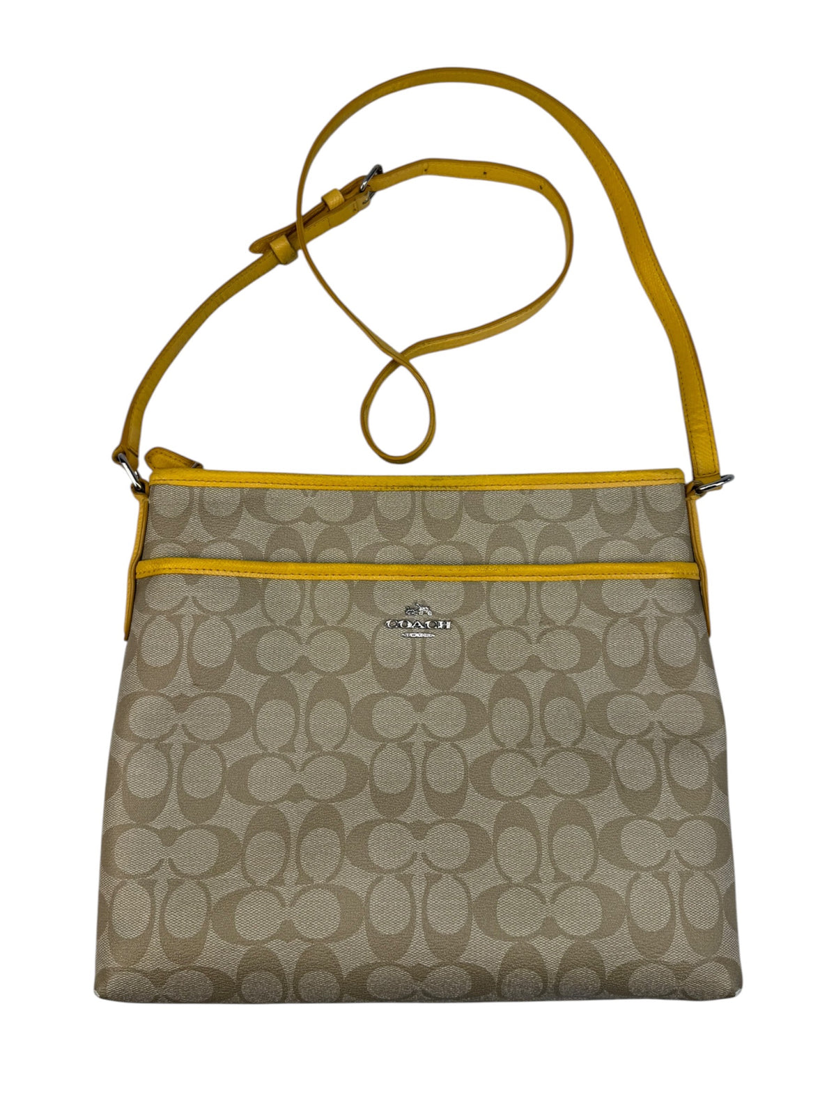 Coach Monogramm Schultertasche