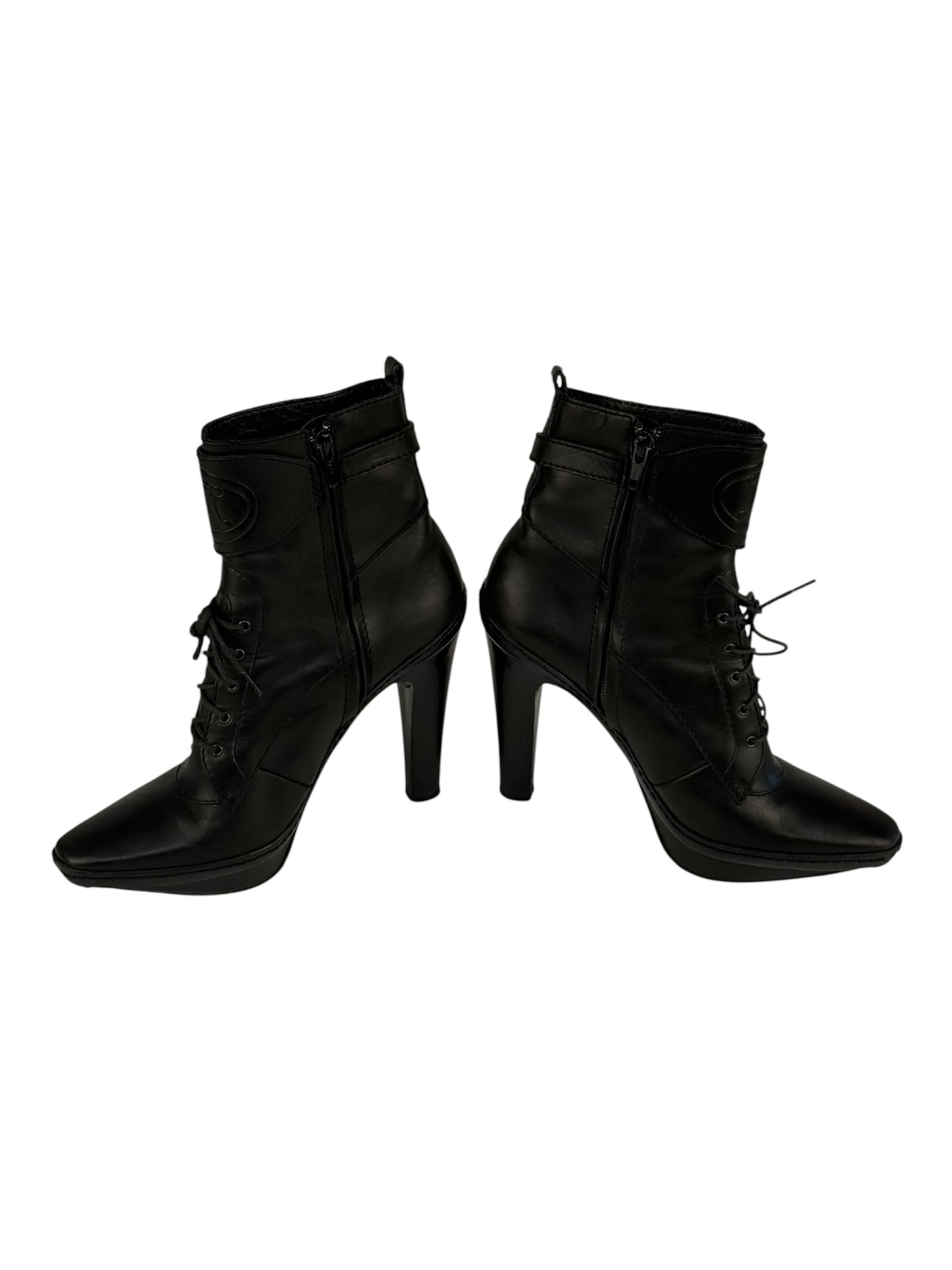 Celine Paris Lace Up Boots
