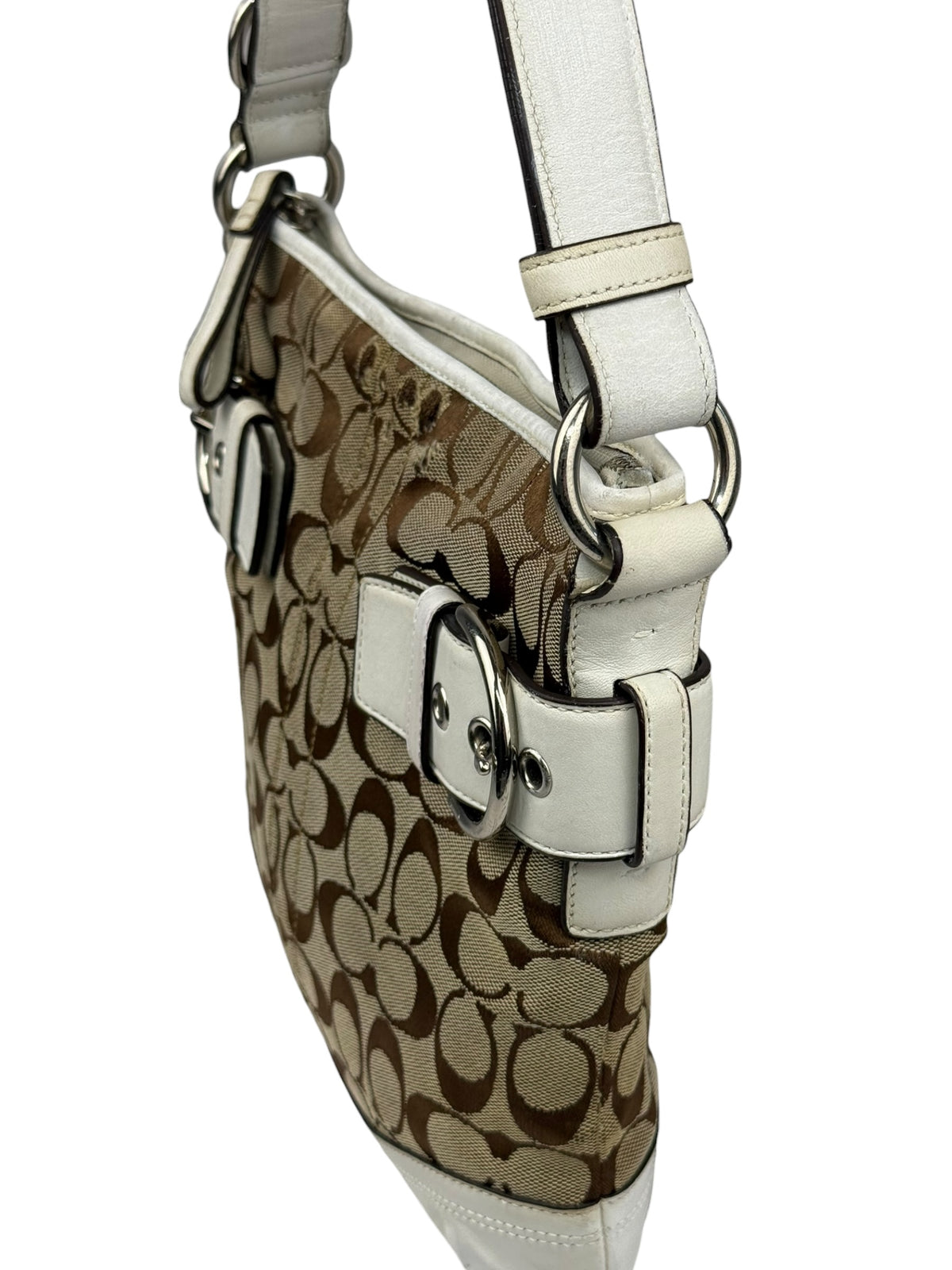 Coach Soho Signature Monogram Schultertasche
