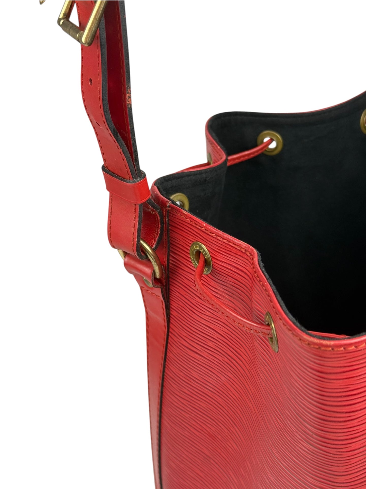 Louis Vuitton Noé Grande Epi Leder Rot Handtasche