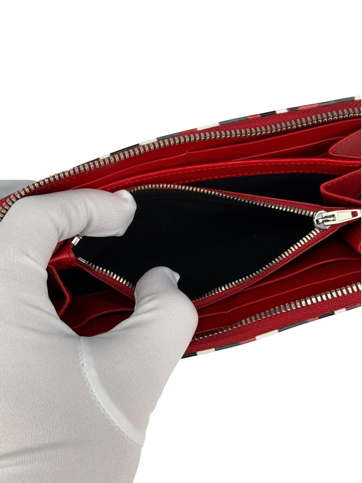 Balenciaga Damen Portemonnaie gestreift