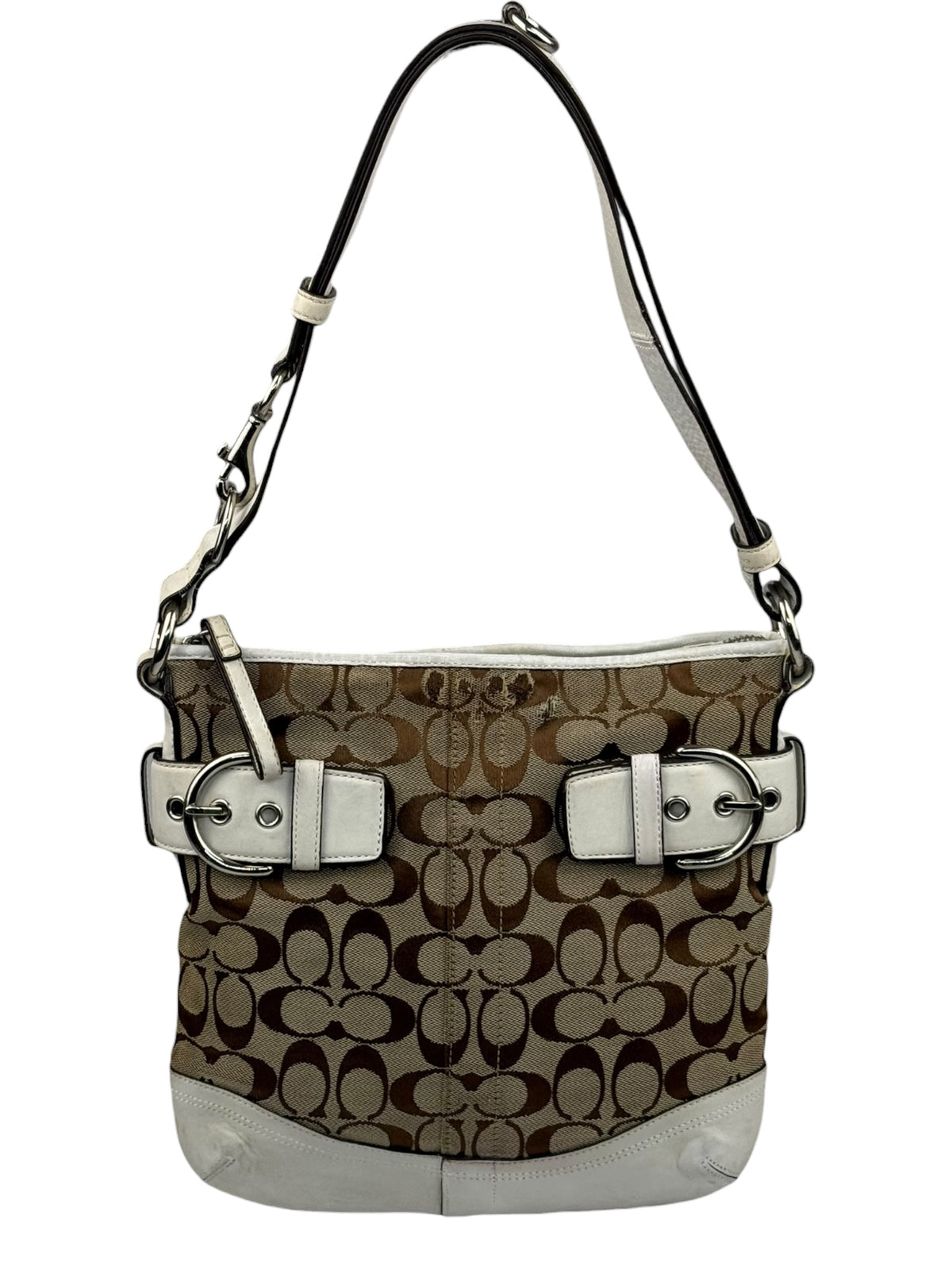 Coach Soho Signature Monogram Schultertasche