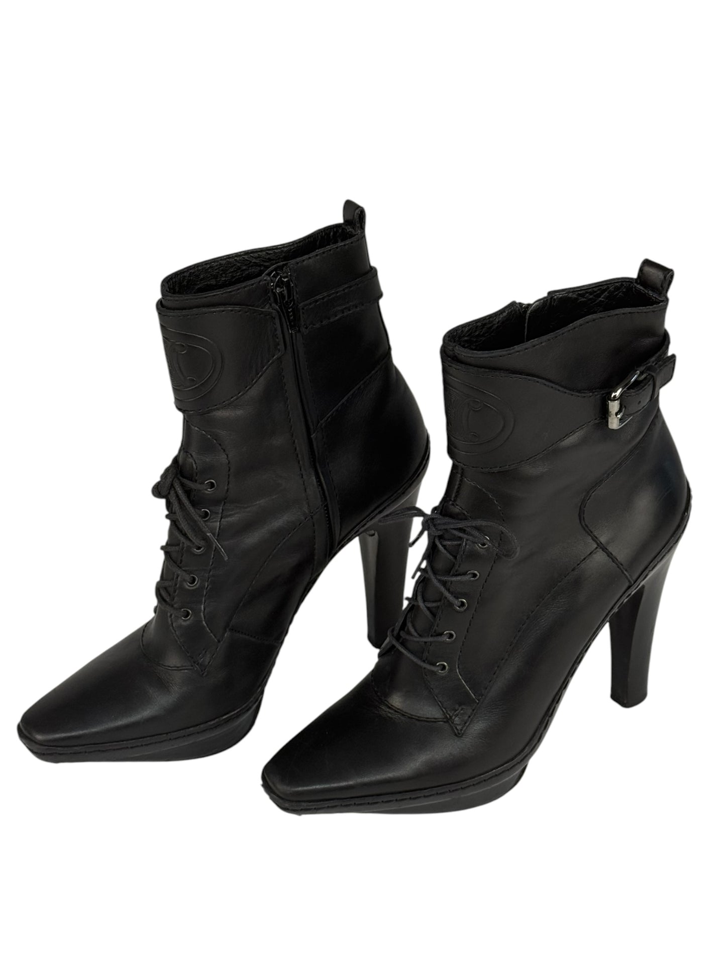 Celine Paris Lace Up Boots