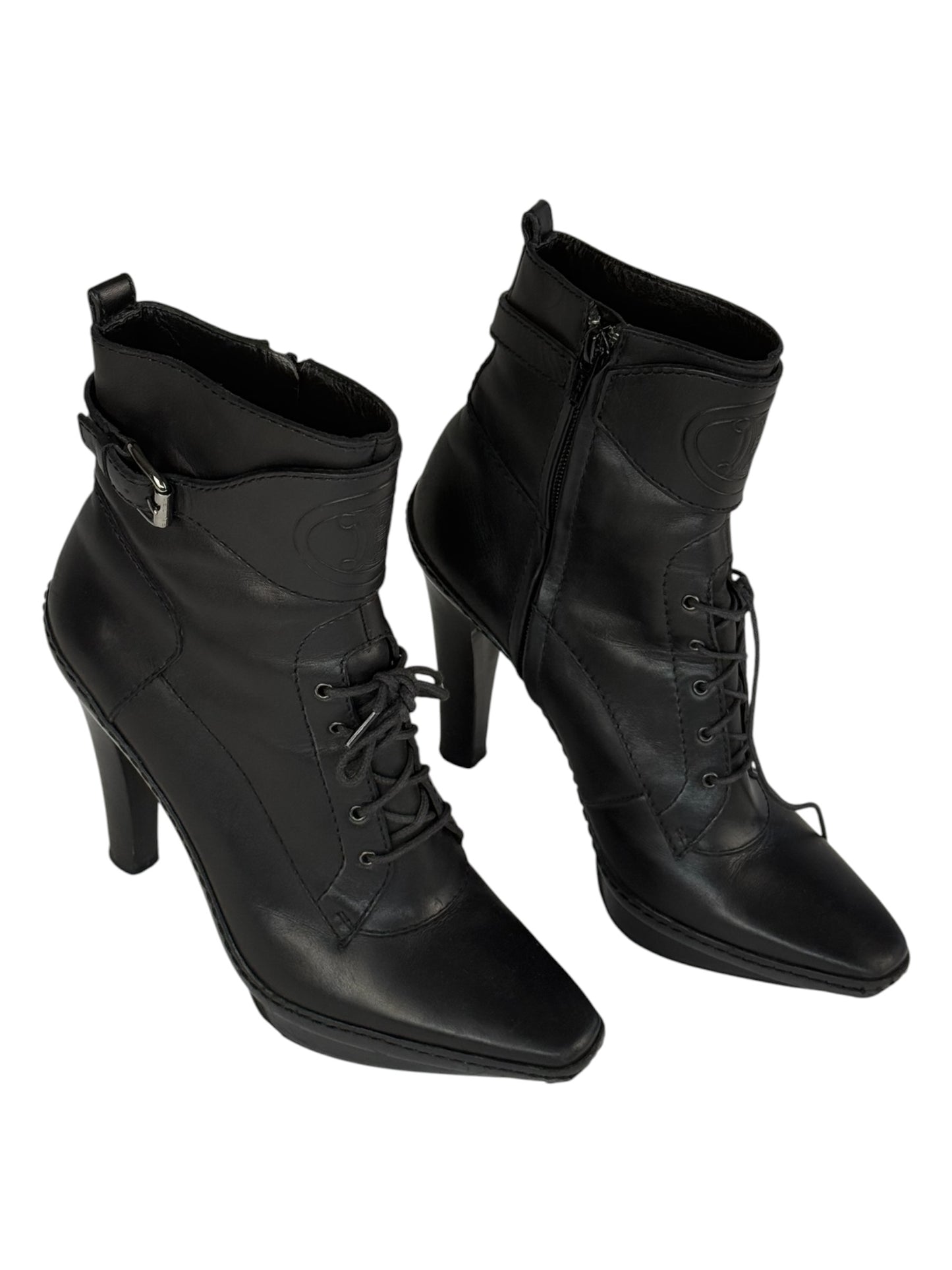 Celine Paris Lace Up Boots