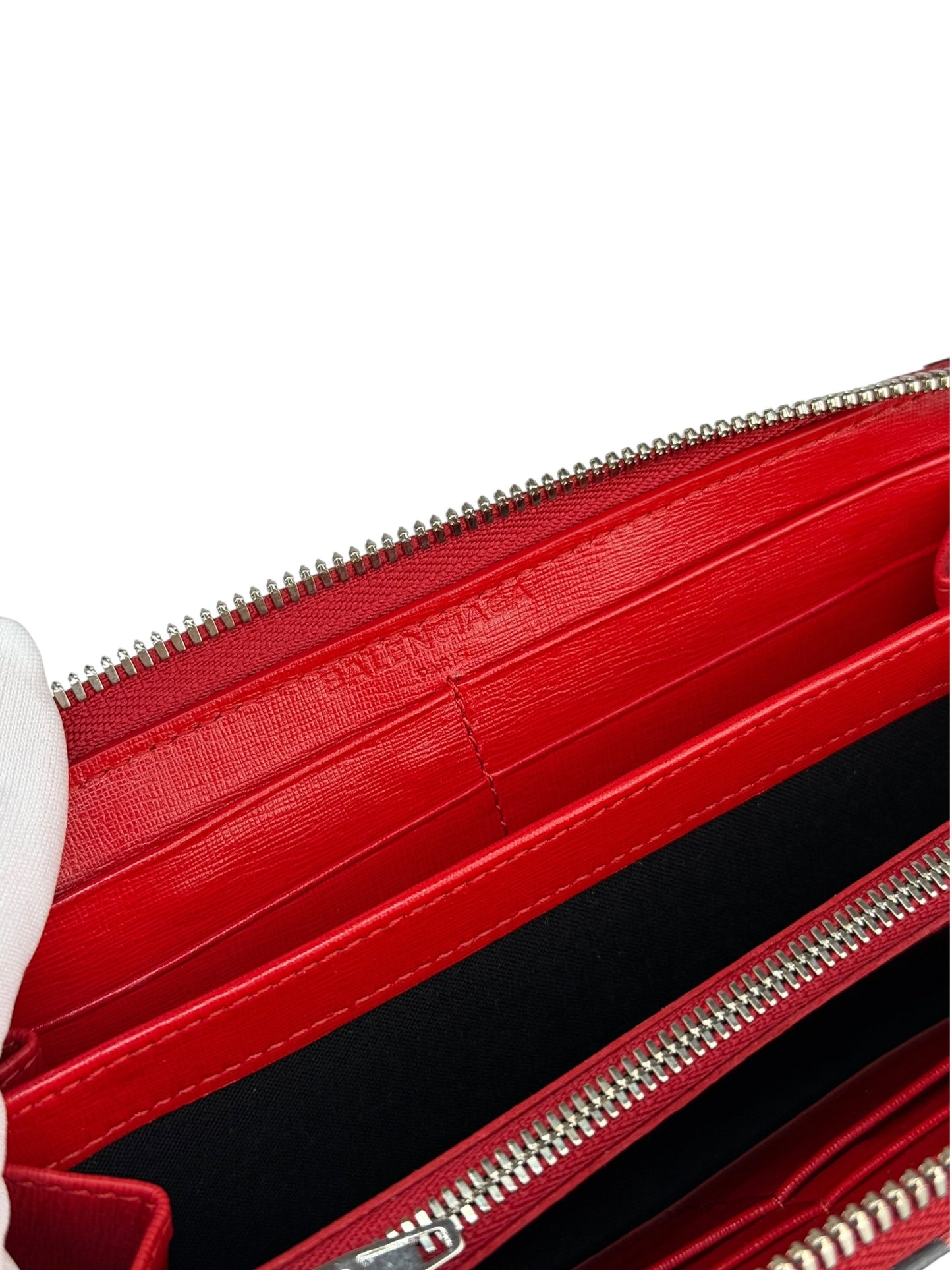 Balenciaga Damen Portemonnaie gestreift