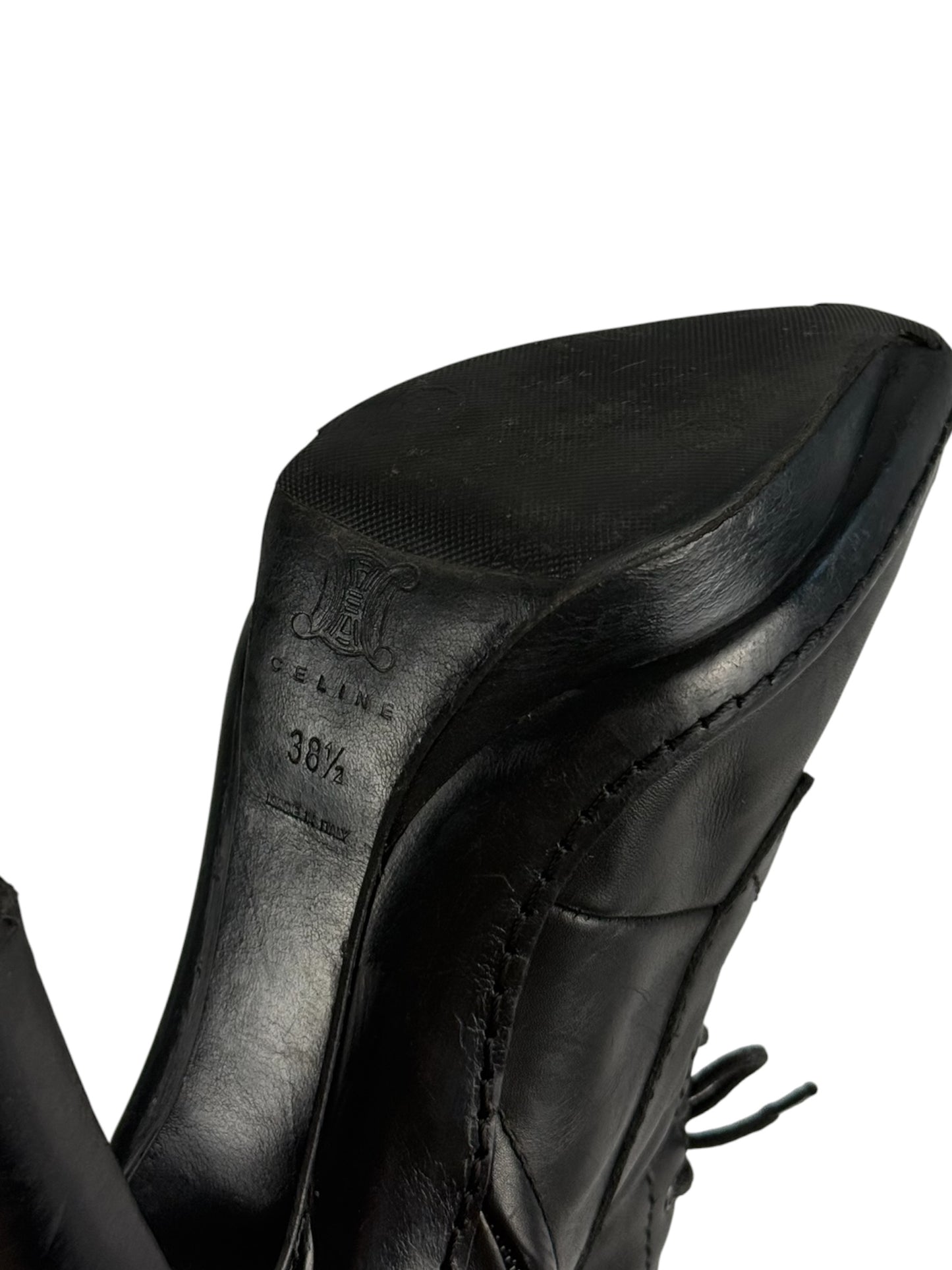 Celine Paris Lace Up Boots